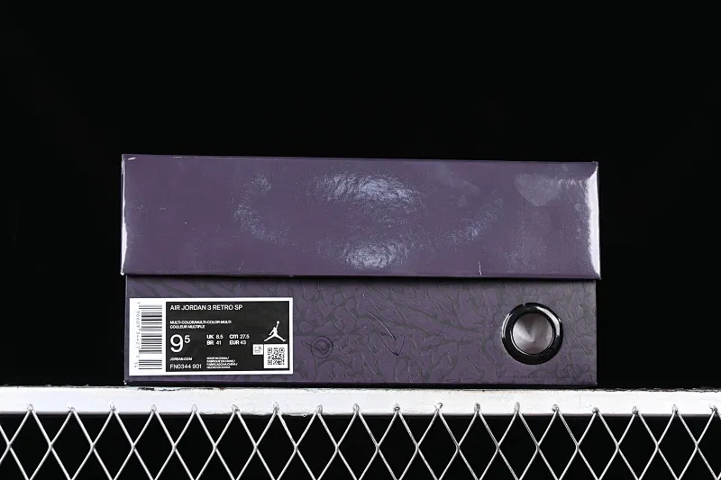 All categories Air Jordan Jordan series basketball shoes Air Jordan 3 pure original J.Balvin x Air Jordan 3 Retro AJ3 Joe 3 rainbow gradient FN0344-901